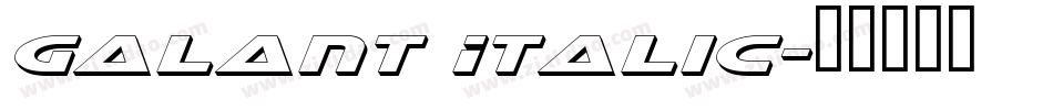 Galant Italic字体转换